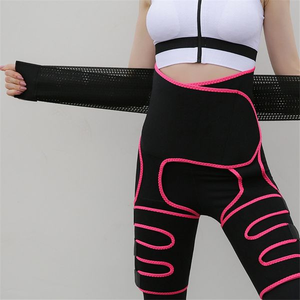 

fashion ot sauna slimming waist tummy belly belt wrap thigh calf lose weight body shape up slim belt body shaper#191