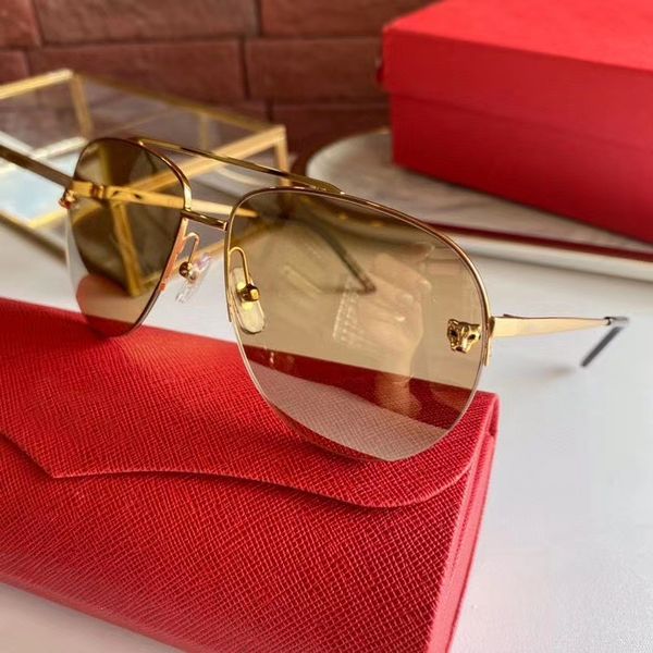 

pilot sunglasses 0065s gold | gold mirrored lens mens sunglasses gafas de sol cool sun glasses new with box, White;black