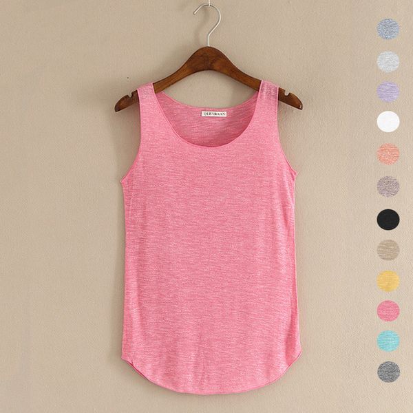 

spring summer new fitness tank women round neck loose t shirt ladies vest singlets slim t shirts woman clothes, White