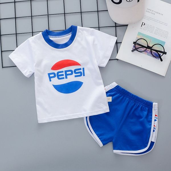 

boys' loose sports short-sleeved clothing 2020 new summer loose t-shirt sportswear wear children's children's two-piece set