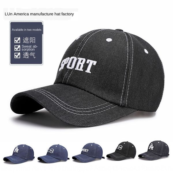 

summer cowboy sun sun men' cowboy sunshade embroidery leisure outdoor hat labor protection hat, Blue;gray