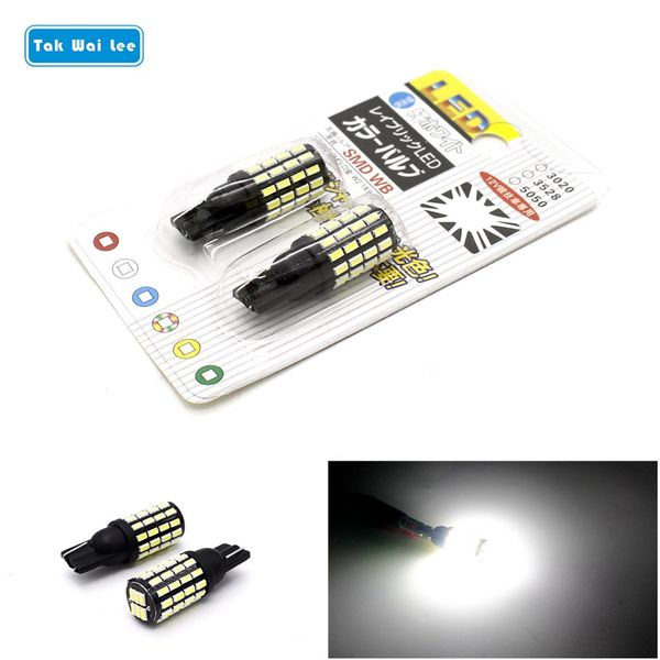 

tak lee wai 2x 54smd t10 4014 led нет ошибки canbus blub auto reading зазор w5w клин лампы интерьер автомобиля источник света styling