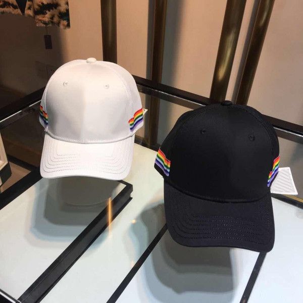 

новая мода hat красочные полосы cap street бейсболка шаровые кепки мужчина женщина регулируемое hot hat beanies1, Blue;gray