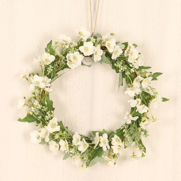 

halloween simulation plant fishtail chrysanthemum wreath handmade rattan wreath halloween decoration new 2020