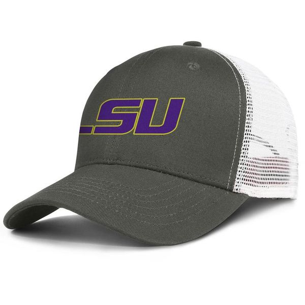 

lsu tigers mens and womens adjustable trucker meshcap cool cool personalized baseballhats football basketball coconut tree logo, Blue;gray
