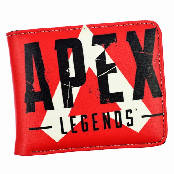 

горячие игры apex легенда wallet прохладного дизайн короткий кошелек для мальчиков мужской бумажники drop доставки хорошего качества, Red;black