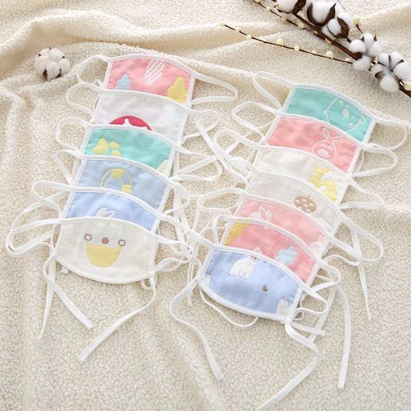 

0 7 years old baby mask multi layer gauze cotton washable dustproof wind smog children mask men and women xd23601 bwkf stcoe