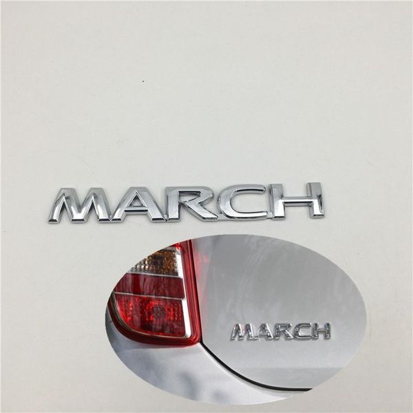 

for nissan march emblem rear trunk tail logo letters decals
