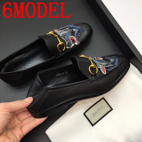

white metal decor luxurious men genuine leather oxfords slip on mens wedding dress shoes pointed toe business leather shoe flats, Black