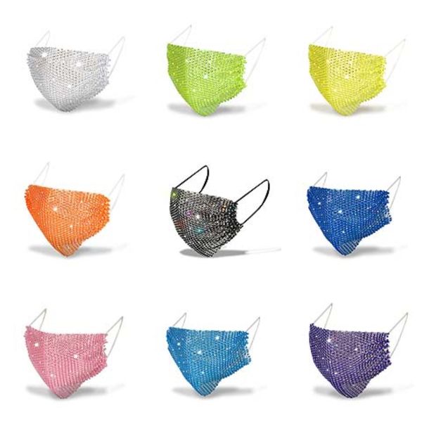 

световая маска halloween скелет партии маски зубы против пыли glow rhinestone рот маски темных ночного черепа маскарадных масок косплей # 20