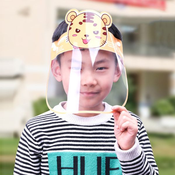 

защитный колпак anti-капельной слюна волос кольца регулируемое мальчик и девочка anti-fog hd прозрачный пустой щит top hat sun visor face, Yellow