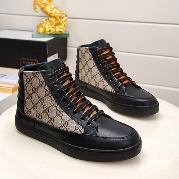 

2021 mens shoes sneakers scarpe da uomo casual shoes for men flats chaussure pour hommes winter luxury lace -up style footwears high -fa
