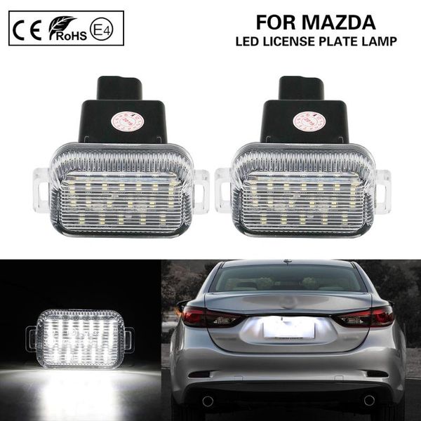 

a pair led license plate lamp led number plate light car accessories for a/t(aka 6) 2014-2020