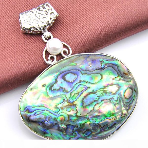 

luckyshine new 6 pcs luckyshine natural fire abalone shell pearl 925 sterling silver plated pendants russia australia usa pendants jewelry