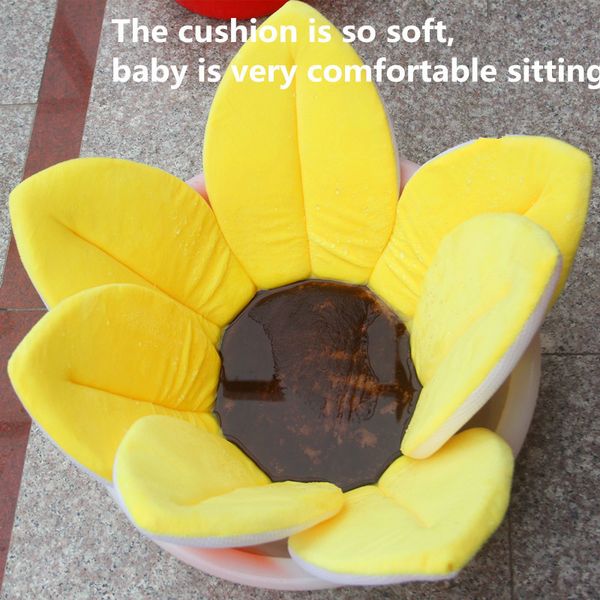 

мягкая младенец ванна подушка подсолнуха игрушки для малышей фото плюша подушки младенца формы цветка сиденья мат mx200716
