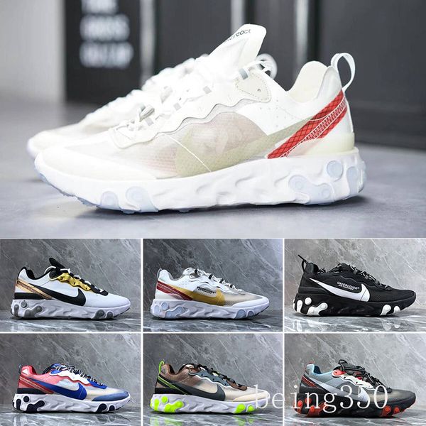 

2019 react элемент 87 вольт 55 игры royal проклеенные швах кроссовки для женщин мужчин 55s синий chill тренер 87s паруса спорта кроссовки n6, Black