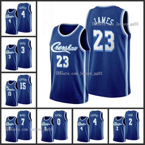 

los angeles lakers lonzo nba ball alex caruso anthony davisdemarcus cousins javale mcgee kyle kuzma lebron james edition jersey, Black