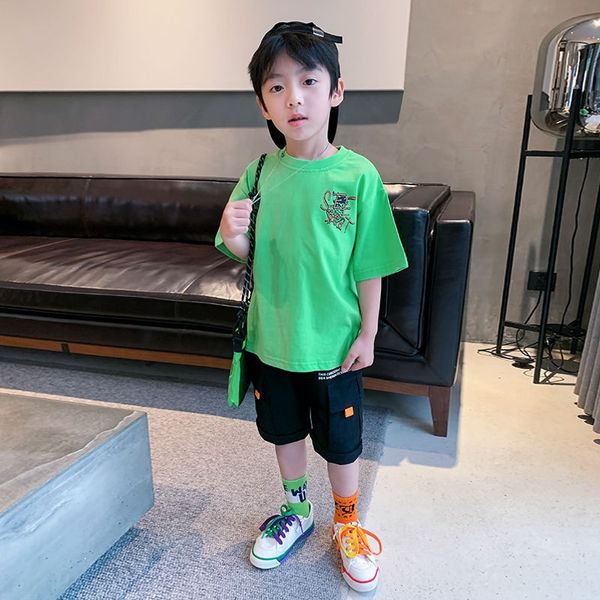 

ganji children's clothing clothing t-shirt children's round neck half sleeve t-shirt cartoon cotton fashion