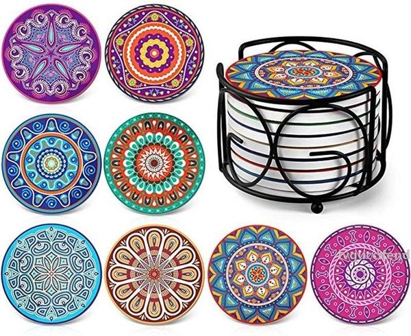 

coasters for drinks mandala style coaster silicone bowl mat suitable for kinds of cups and mugs unique present for friends
