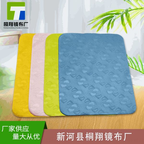 

fine fiber cotton cleaning eye printed wiping glasses cloth glasses cleaning cloth, Blue