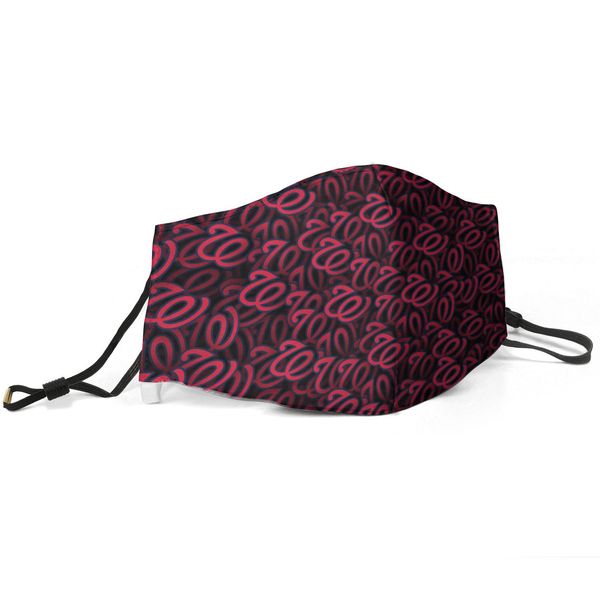 

женщины мужчина маска респиратор муфельного-вашингтон-нэйшналз бейсбол скарлет красного отпечатано с регулируемой ear hook mas, Silver