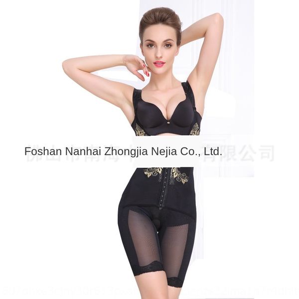 

postpartum's abdomen corset shapewear one-piece hip lift body pants jumpsuit pants up body bundles jumpsuit, Black;brown
