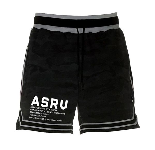 

new mens sports asrv shorts korean loose straight multi-functional running training fitness fast dry pants outdoor, White;black