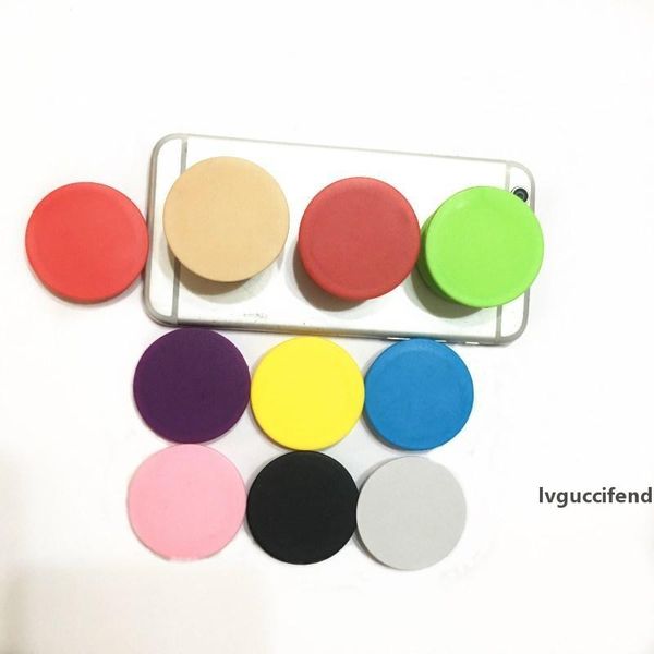 

colorful universal cell phone holder real 3m glue expandable grip stand finger holder flexible for iphone 9 colors with opp bag dhl shipping