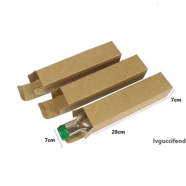 

7*7*28cm custom kraft paper box rectangular olive oil/red wine/beer/essential oil/bottle box packaging boxes za5202