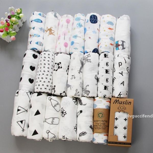 

newborn cotton blanket summer spring baby quilt various shapes printed style baby bath towel swaddle toddler blanket wy370