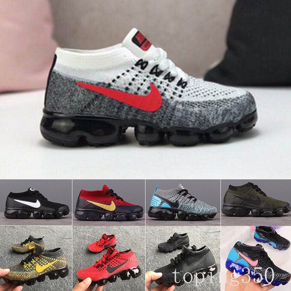 

2019 baby kid knitting portable kids running shoes children 2018 cushion kpu sports shoes boys girls training sneakers 28-35 hipping g, Black