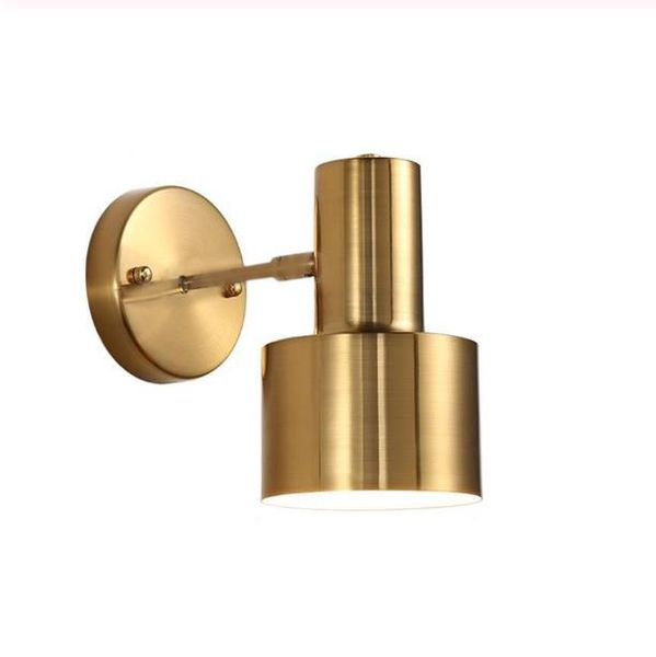 

nordic bedroom bedside wall lamp gold simple modern living room aisle bathroom wall lamp