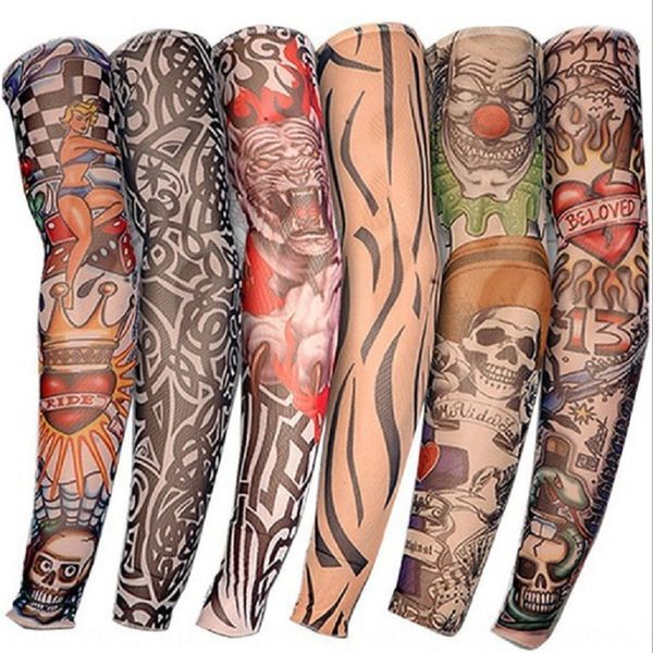 

flower arm tattoo seamless outdoor ice running sports sunscreen insect-biting ice sleeve riding tattoo sunscreen sleeve