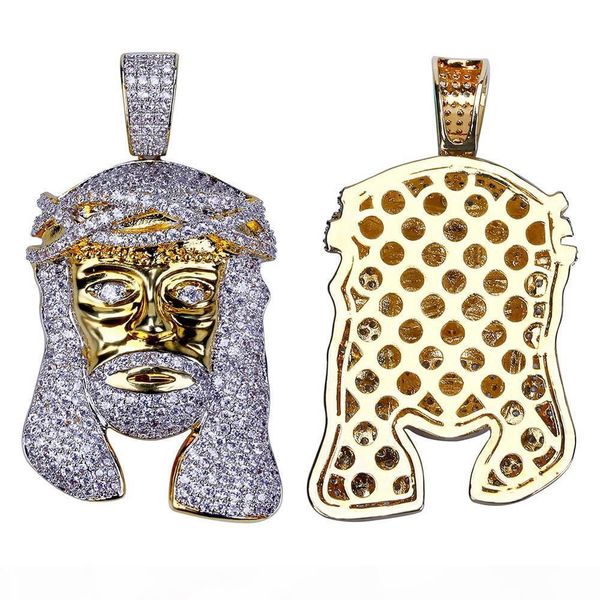 

iced out chains pendant hip hop jewelry designer gold necklace men long jesus piece pendants luxury diamond rapper chain rock wedding gift, Silver