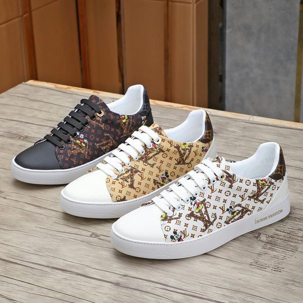 

2020h new limited edition luxury design mens fashion printed sports shoes wild breathable mens casual shoes mens banquet shoes size: 38-45, Black
