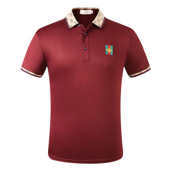 

20ss summer new style polos fashion embroidery men's polo shirt t-shirt men and women high street casual high quality, Black;brown