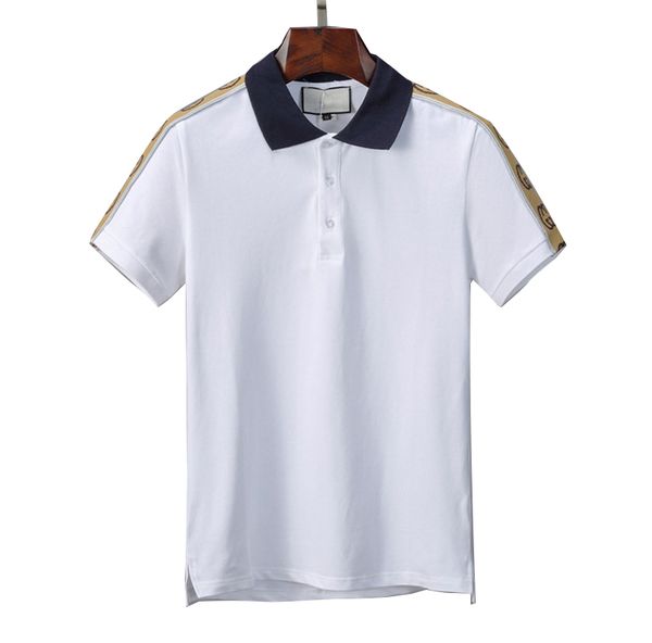 

mens t-shirt polo shirt t shirts for italy fashion polo shirt men cotton tags embroidery t shirts 2020, Gray