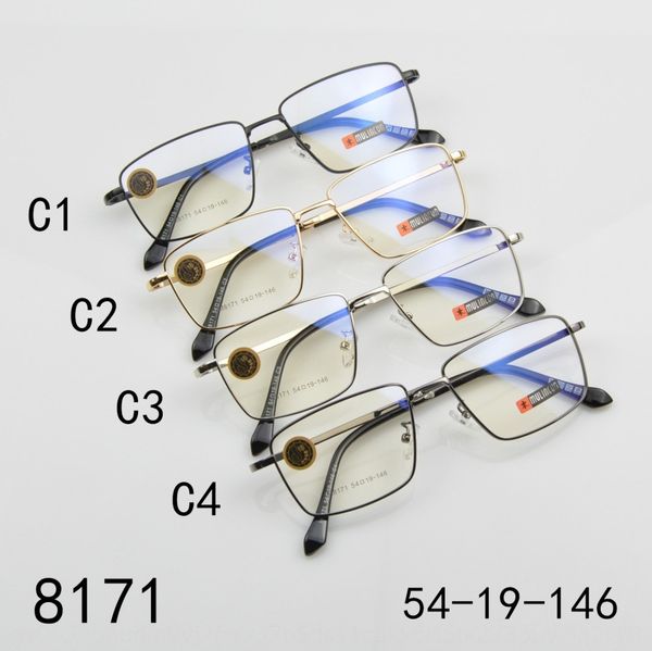 

mulin village metal myopia frame fashion glasses frame ultra light myopia glasses 8171, Silver
