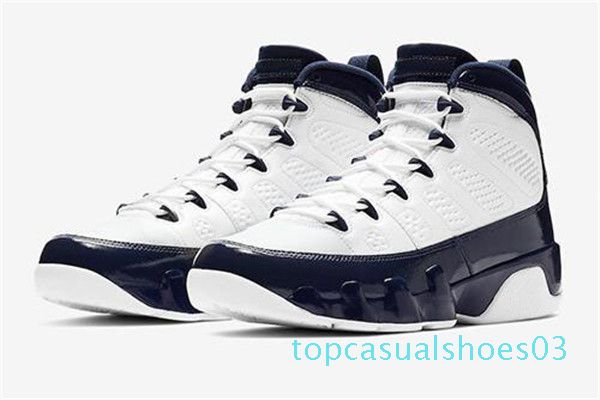 

9 unc basketball shoe 9s white university blue midnight navy sports bred black university red sneakers men size trainers t03