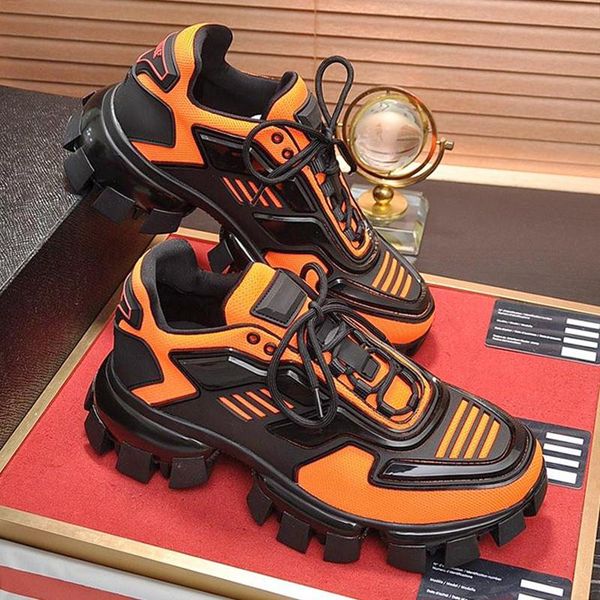 

men shoes casual breathable comfortable fashion trainers zapatos de hombre cloudbust thunder knit sneakers men shoes rubber sole fast ship, Black