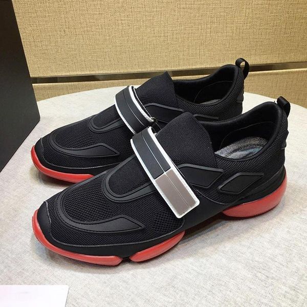

comfortable cloudbust sneakers mens shoes zapatillas hombre breathable soft footwears sports fashion low hook &loop casual men shoes, Black