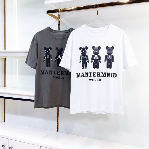 

2020ss весной и летом новый высококачественный хлопок печати короткий рукав круглый шею панель t-shirt размер: -l-xl-xxl-xxxl цвет: черный, White;black