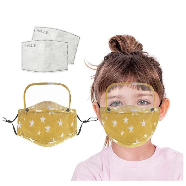 

cotton dustproof outdoor with eyes shield + 2 filters windproof kids in stock breathable scarf breathable mascarilla cubrebocas, Black