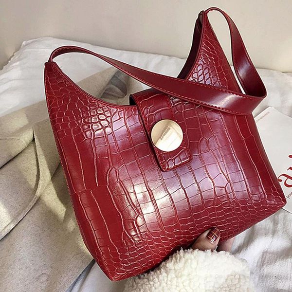 

fashion alligator print bags for women 2020 casual large capacity handbags leather shoulder bag travel hasp messenger bag bolsos