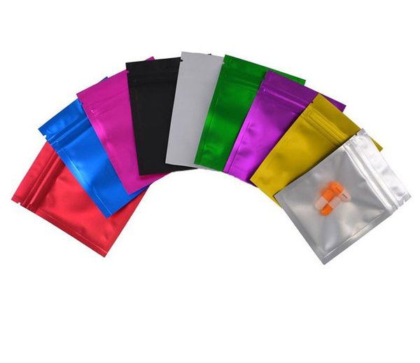 

новый muiti-color 8.5x13 см 100 pcs майларовый фольга zipper food grade хранения сумка с tear пазы алюминиевая фольга закрывающаяся упаковка
