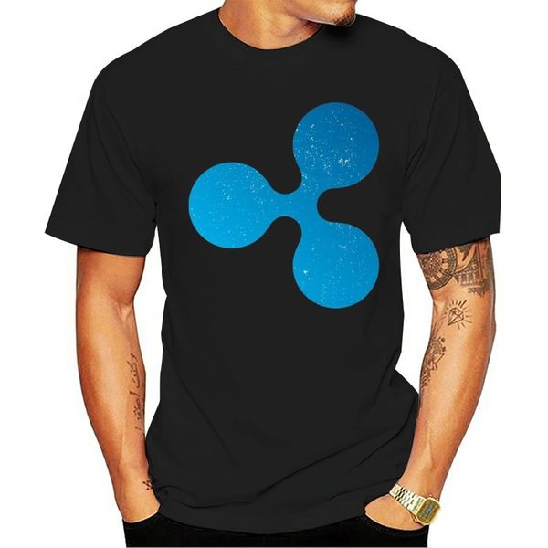 

men's t-shirts teehub vintage ripple xrp cryptocurrency logo t-shirt, White;black