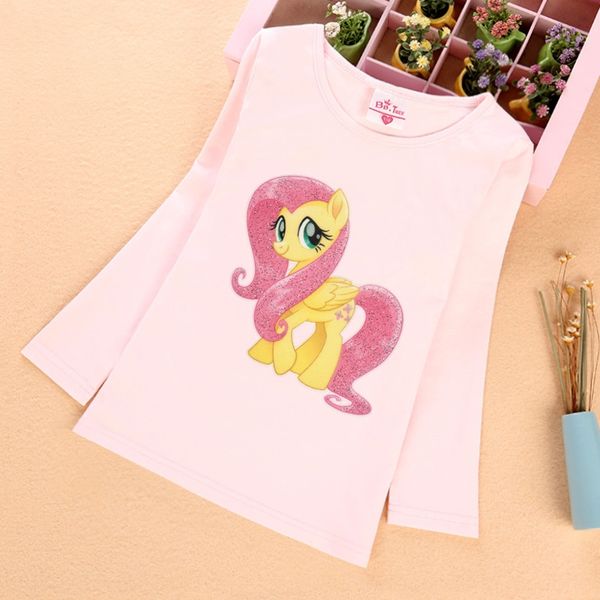 

dsb8y детская одежда девочек одежда верхняя детская одежда с длинным рукавом футболки осень хлопка база верхней одежды пони шаблонов хуэй ку, Blue