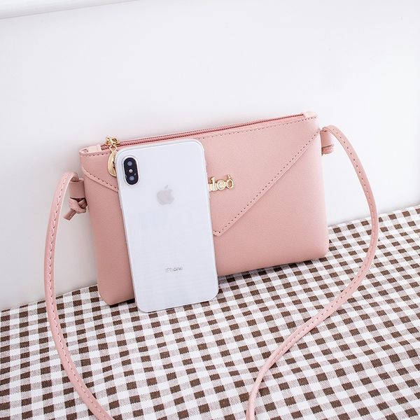 

2020 korean new style women's shoulder messenger casual mobile hipster small square small square mobile phone phone bag bag, White