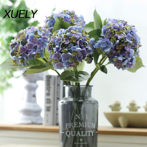 

artificial silk hydrangea flowers diy gifts party wedding christmas decor for home fake flower wall material flores