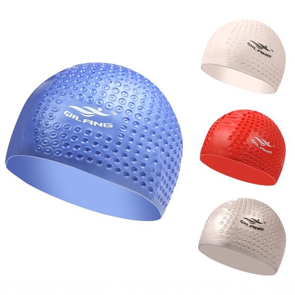 

large size silicone waterproof solid color ear protection silicone swimming swimming cap cap m012